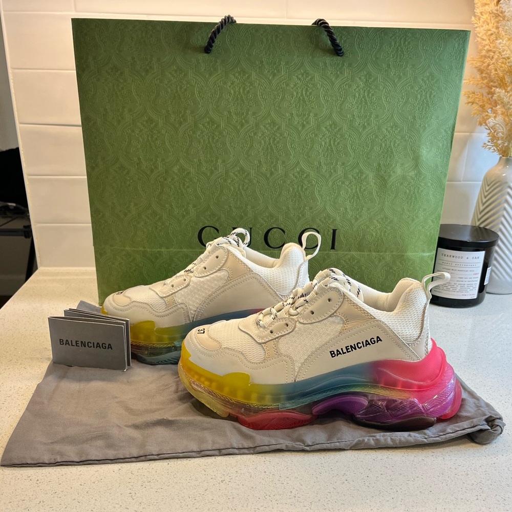 Balenciaga Triple S Sneakers, Size 7